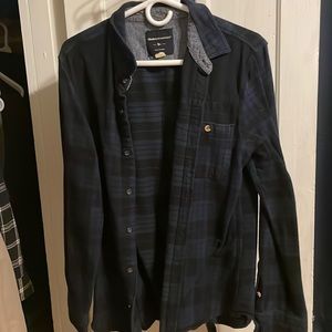 Modern Amusement - Navy blue flannel